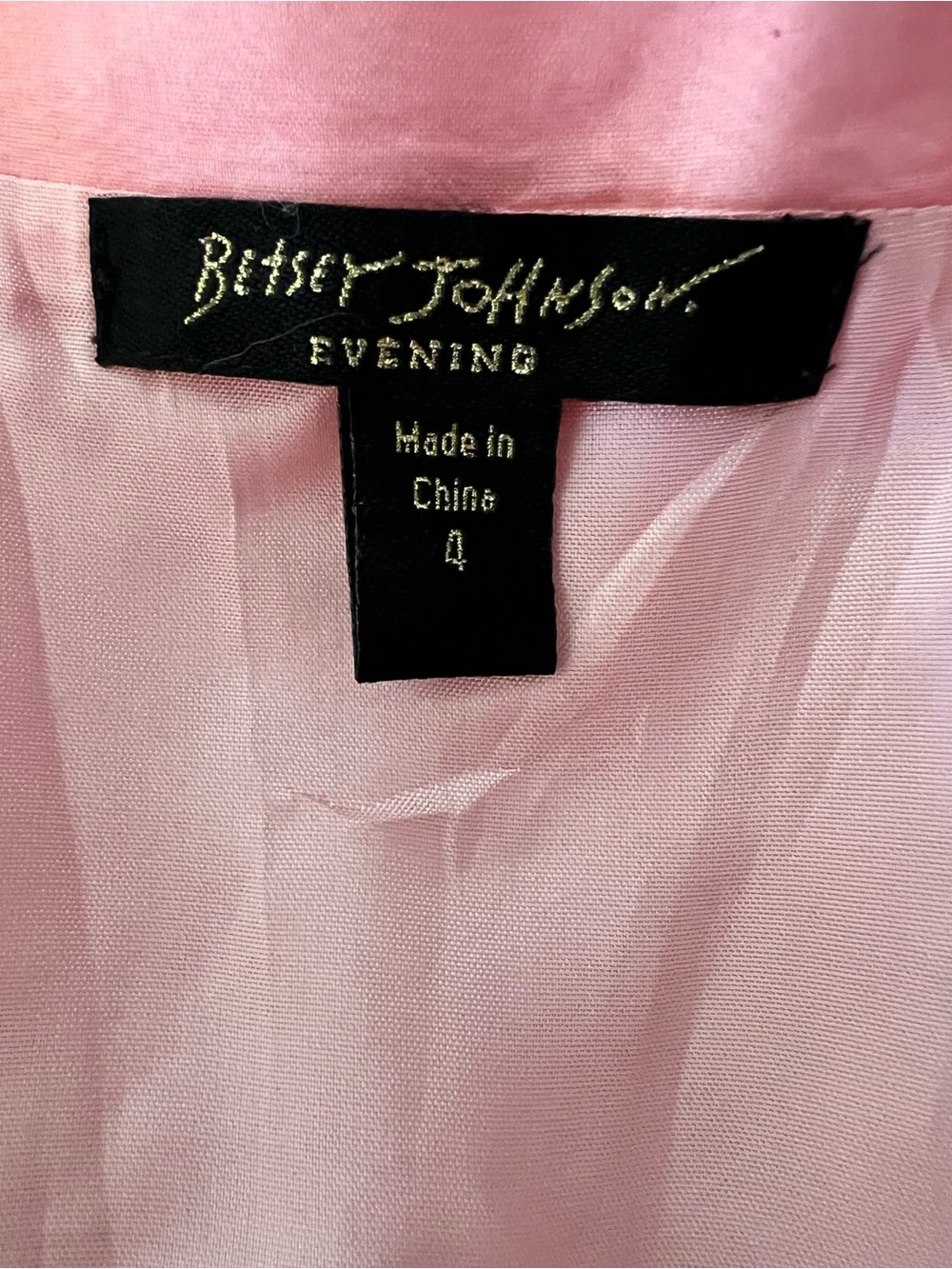 Vintage Y2K Betsey Johnson Evening Pink Sheer Mesh Lace Cupcake Tea Party Dress - Picture 12 of 14